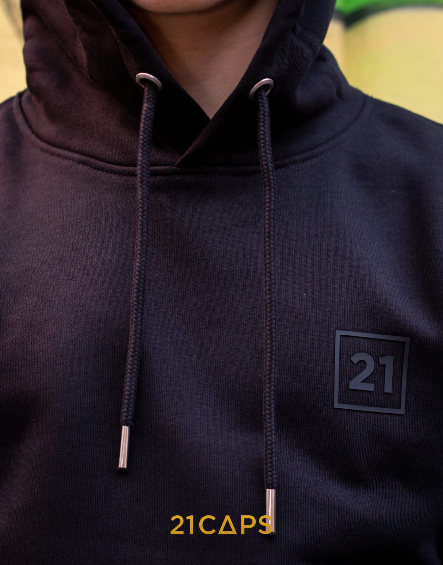 21 Hoodie zwart Uni-sex