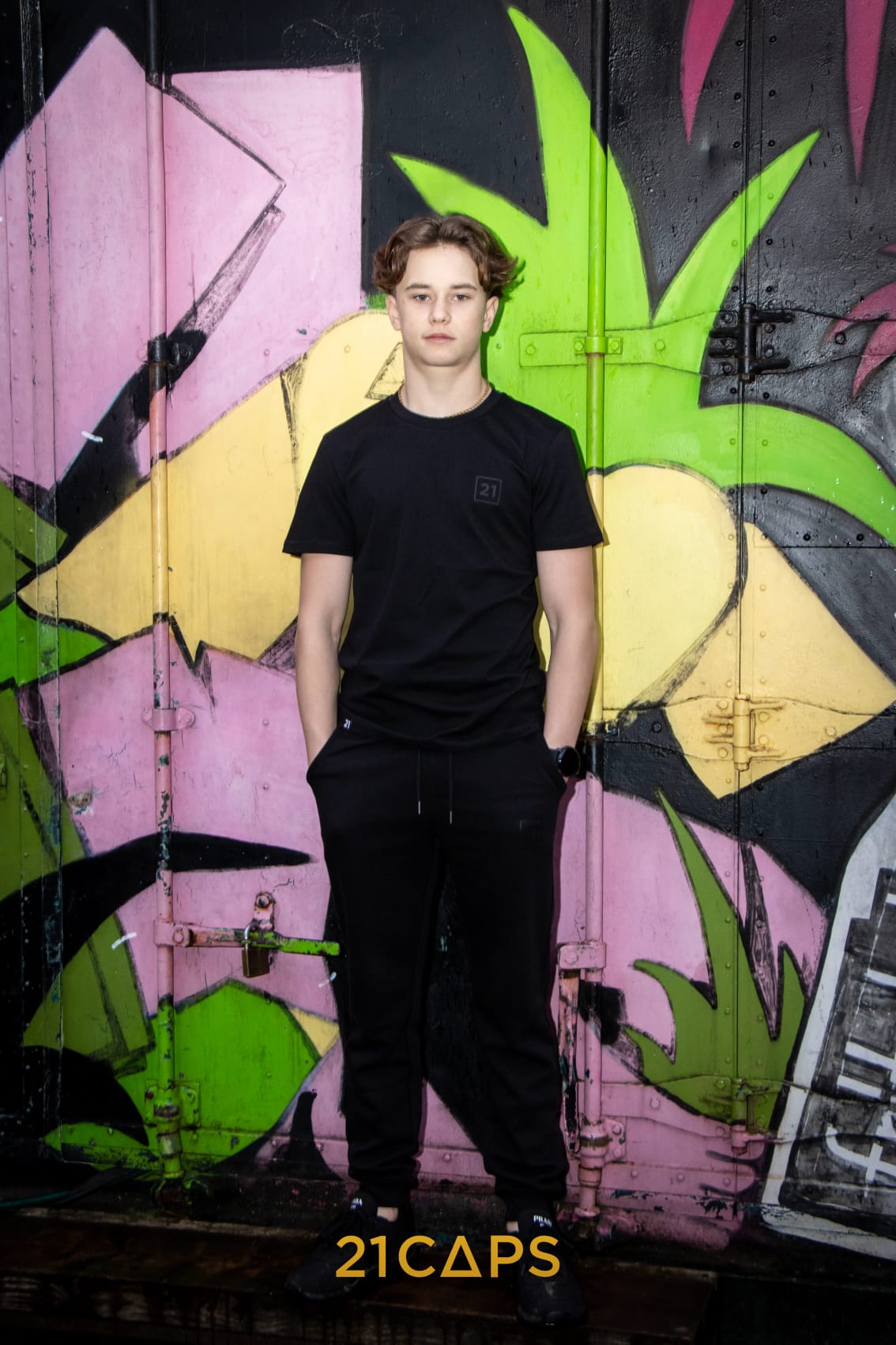 21 T-Shirt zwart  Uni-sex