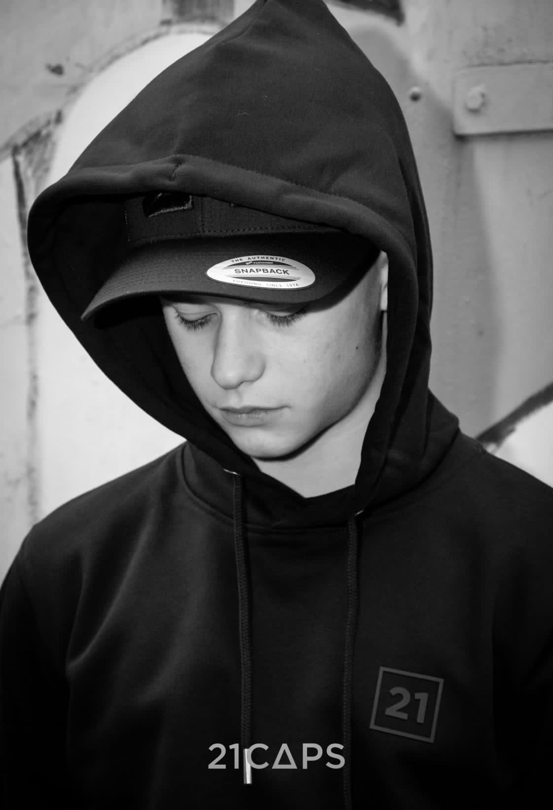 21 cap zwart