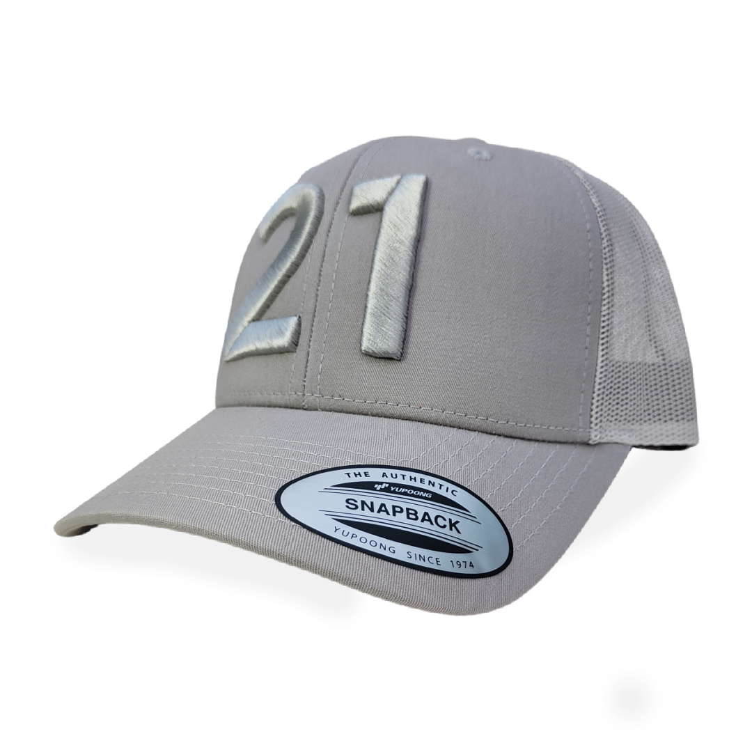 21 cap grijs
