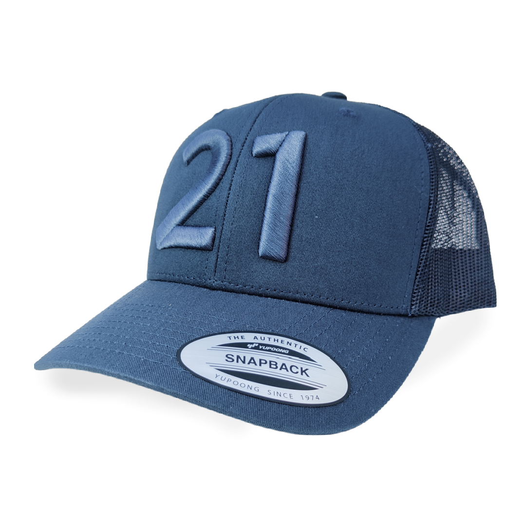 21 cap navy blauw